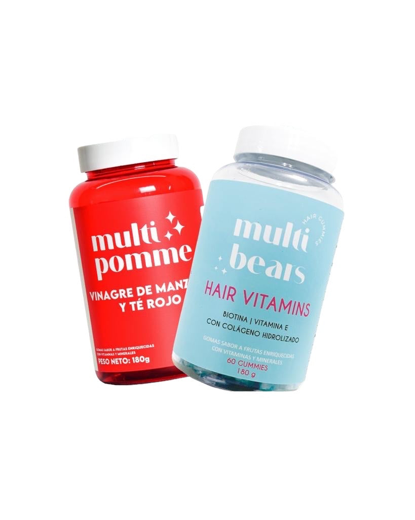 Kit Gomas de Vinagre de Manzana y Hair Vitamins