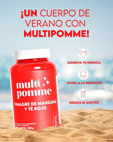 Gomas Multi Pomme Vinagre de Manzana y Té Rojo