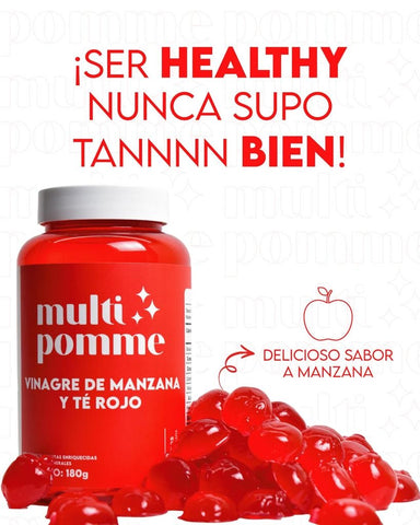 Gomas Multi Pomme Vinagre de Manzana y Té Rojo