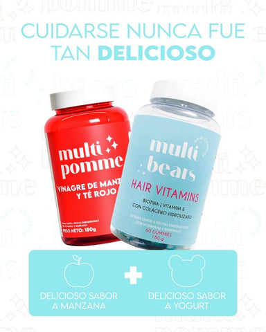 Kit Gomas de Vinagre de Manzana y Hair Vitamins