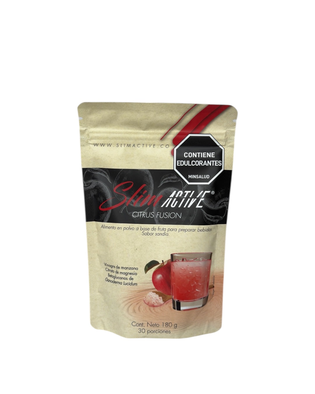 Citrus Fusion con Citrato de Magnesio, vinagre de manzana y ganoderma.