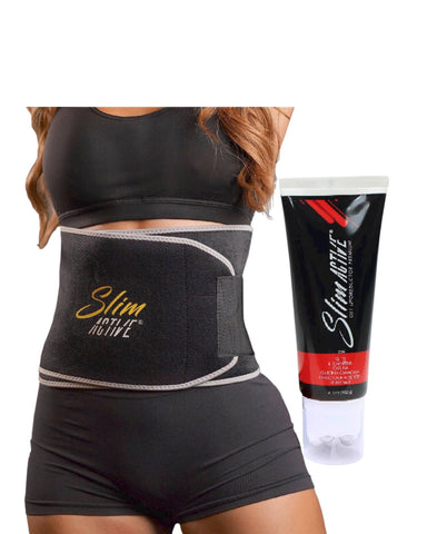 KIT 7 – Faja Térmica abdomen tradional + Gel Triple Acción con balines de acero