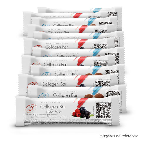 Barras de cereal x 12 con colágeno y biotina