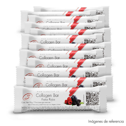 Barras de cereal x 12 con colágeno y biotina